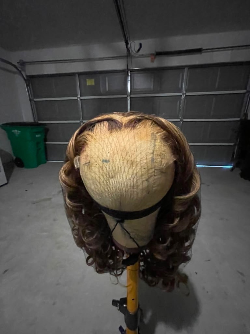 Highlight brown color closure 5x5 wig human hair 100%